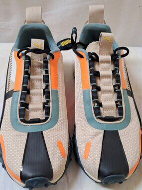 Puma LQDCELL H.ST.20 Tan Orange Blue Training Running Shoes 193065-12